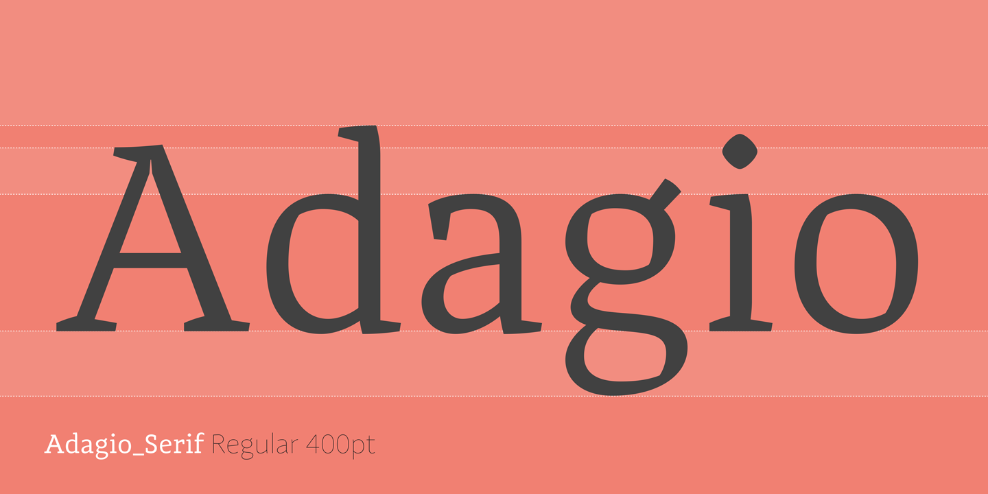 Beispiel einer Adagio Serif-Schriftart #2